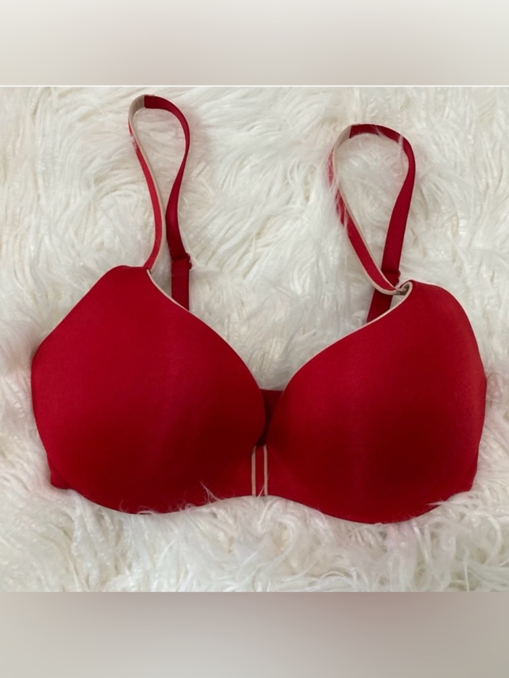 Chantelle Irresistible Convertible Push Up Bra Poppy Red Size 32DD
